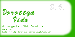 dorottya vido business card